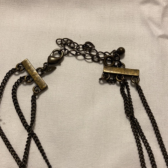 AVON Multi Strand Art Glass, Acrylic Beaded Necklace 16” 3” extender +earrings - Picture 10 of 12